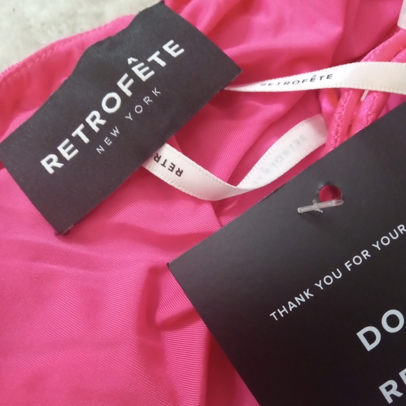 🆕⭐ RETROFETE hot pink beaded mini dress - Picture 7 of 10